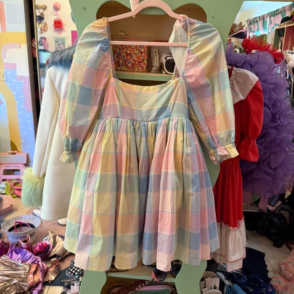 Selkie pub garden puff dress pastel multicolor size small new with tags rare